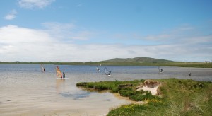 Learning to windsurf at loch bhasapol